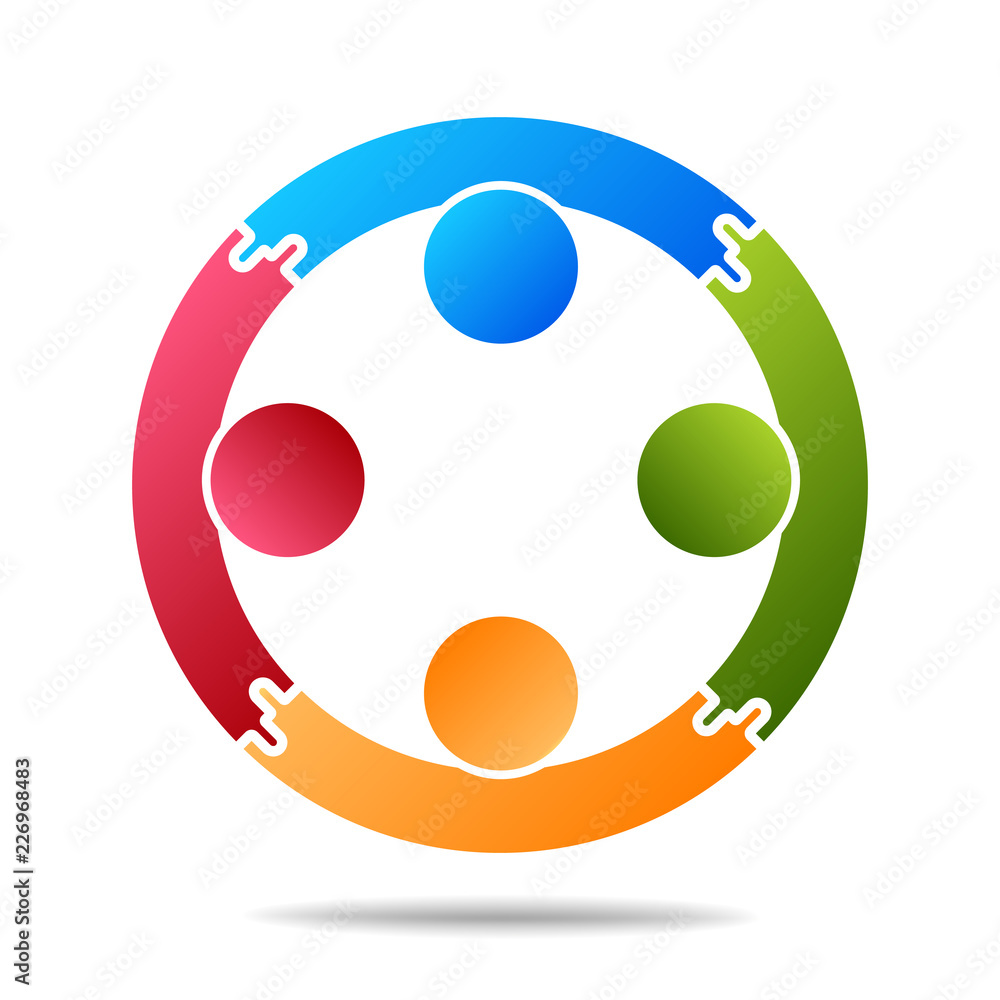Community, support sign People symbol. Vector illustration Community, support sign People symbol. Vector illustration