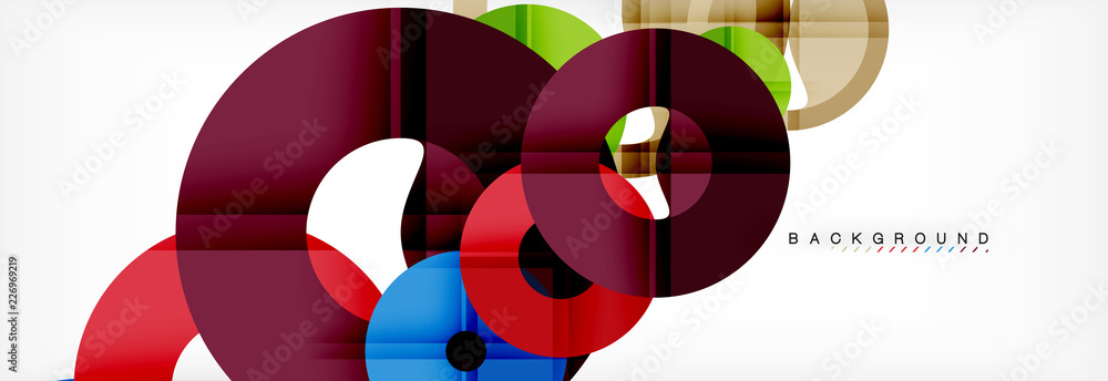 Geomtric modern backgrounds, rings abstract template Geomtric modern backgrounds, rings abstract template
