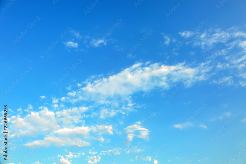 Beautiful view of blue sky with clouds
