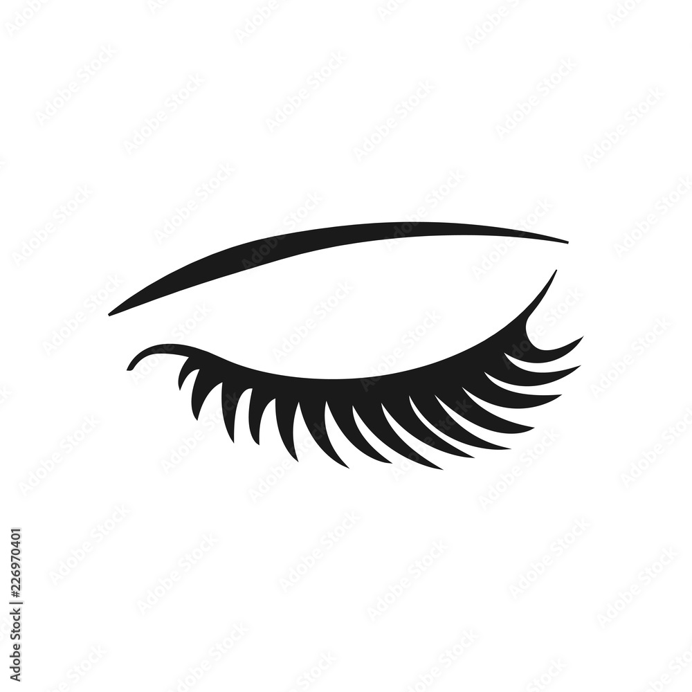 © sidik - eyelashes logo icon design template vector