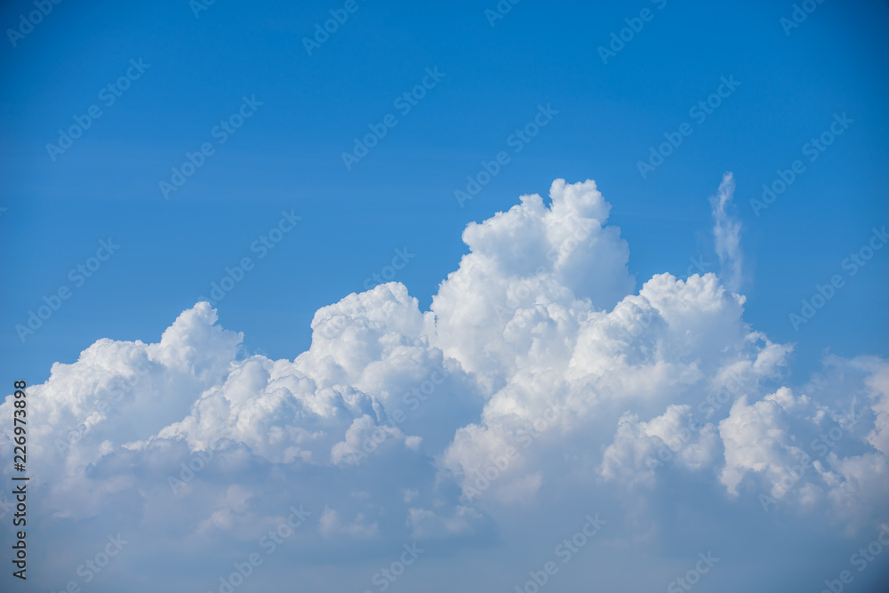 Rain clouds forming with blue sky background Rain clouds forming with blue sky background