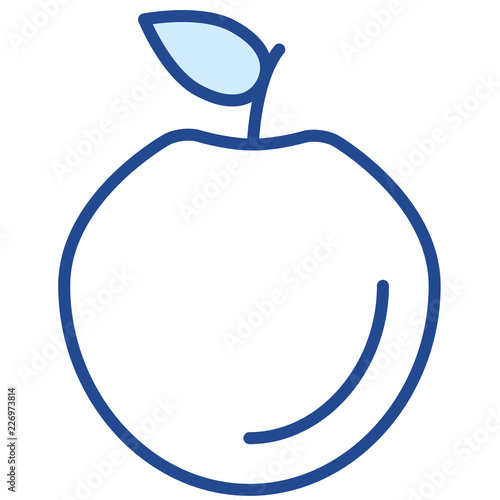 Apfel, Obst Vector Icon Illustration