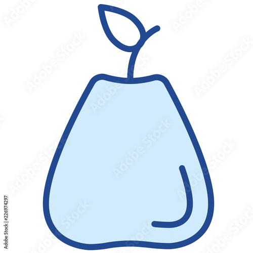 Birne, Obst Vector Icon Illustration
