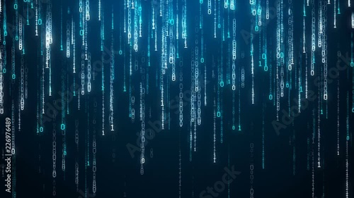 Computer code. Matrix.