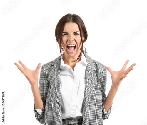 Beautiful stressed business...