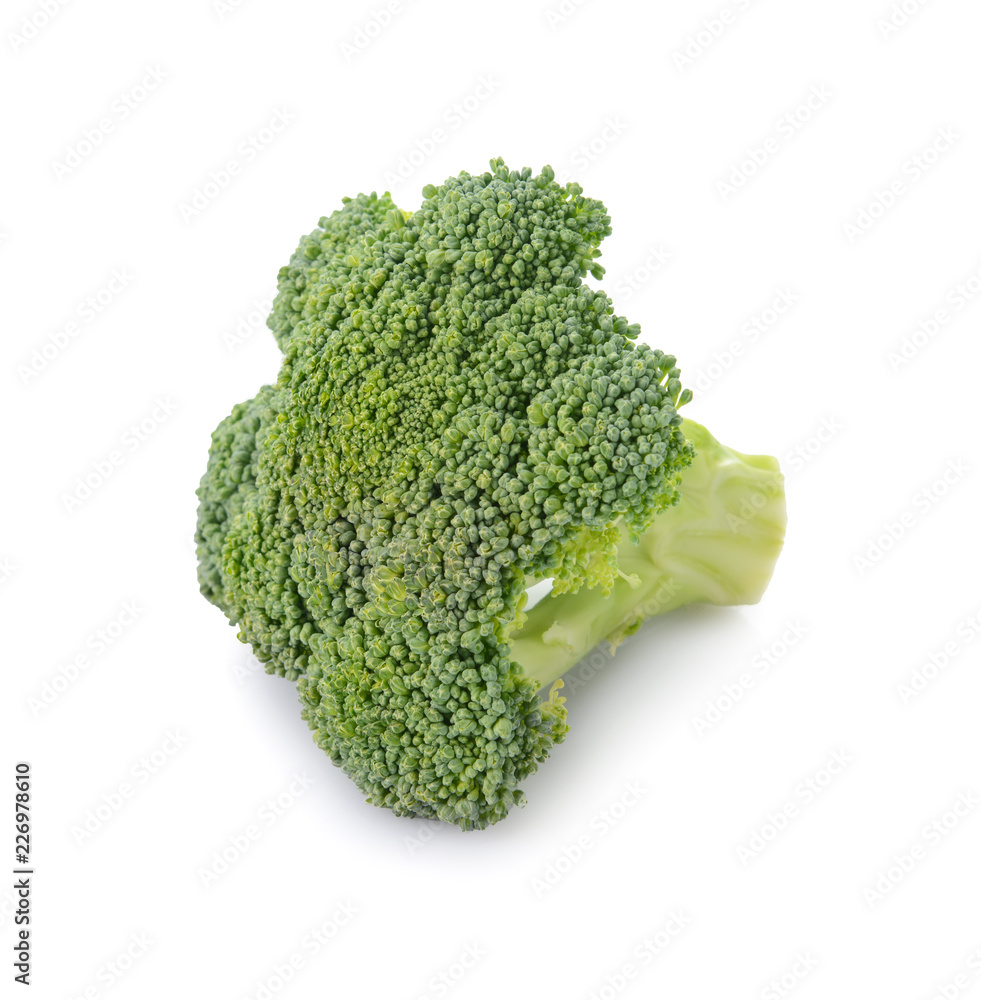 Fresh broccoli on white background Fresh broccoli on white background
