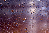 Water drops on steel background
