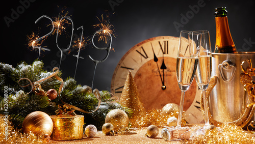 New Years Eve 2019 party background