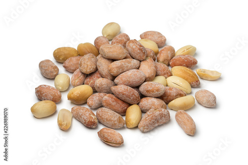 Heap of traditional Moroccan roasted peanuts