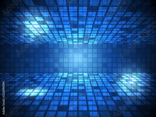 Abstract background Blue rectangle, vector illustration