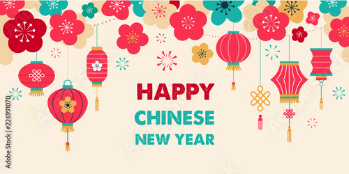 Chinese New Year background, card print, banner