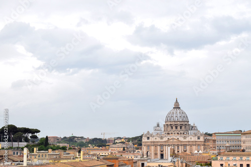 Landscape view of St. Peter's Basilica - Rome Italy © Felix Andries