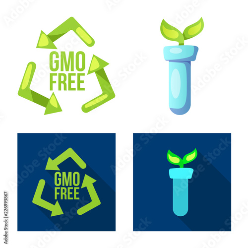 Vector design of  and  logo. Collection of  and  stock vector illustration.