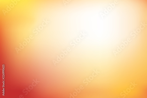 Abstract blurred background in red, orange and yellow tones. Autumn colors vector illustration