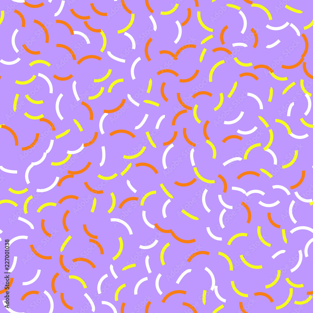 Curved lines Seamless vector EPS 10 Flat geometric pattern texture. Multicolor abstract background for print and textile Curved lines Seamless vector EPS 10 Flat geometric pattern texture. Multicolor abstract background for print and textile