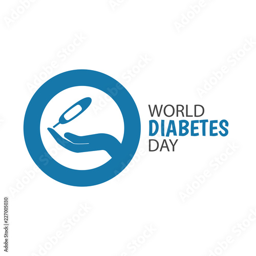Vector Illustration on the theme World Diabetes Day.
