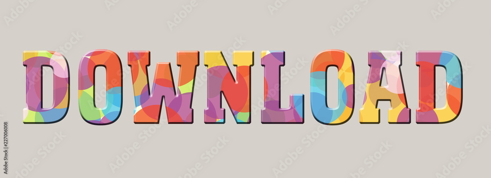 download Multicolor letters Logo banner