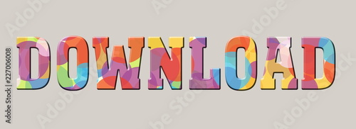 download Multicolor letters Logo banner