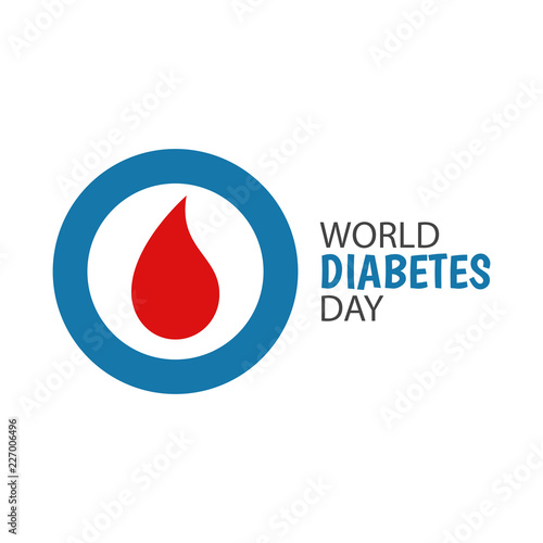 Vector Illustration on the theme World Diabetes Day.
