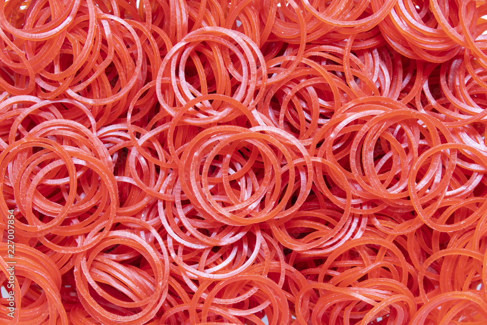 red rubber band for background