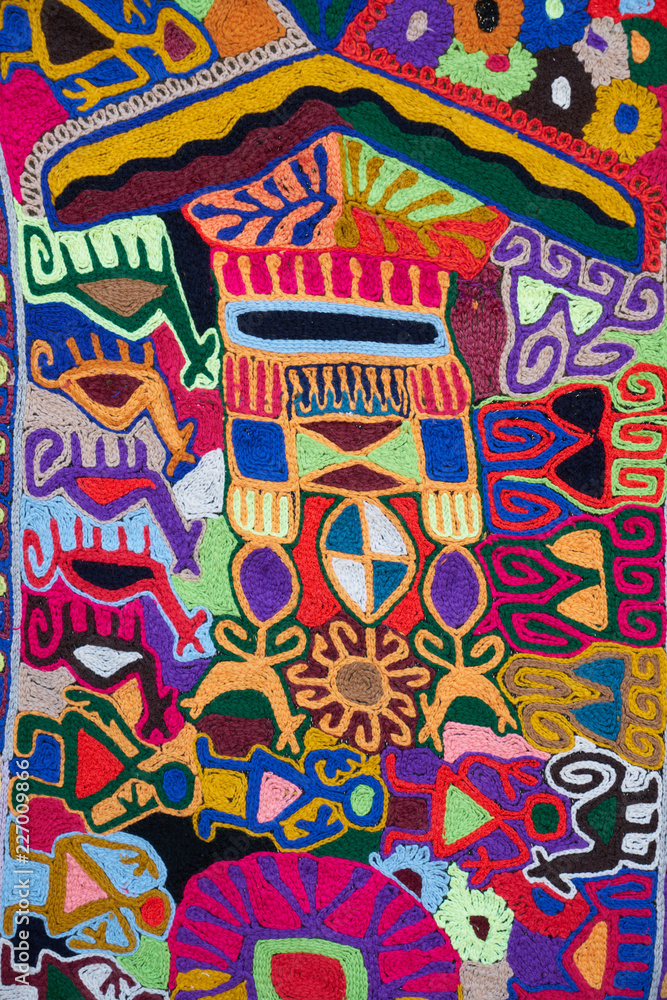 Fototapeta premium multicolored fabric texture