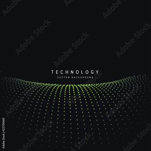 horizon dots abstract background vector illustration