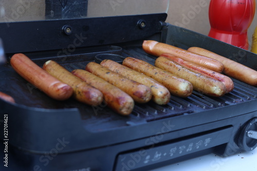 grilled sausages