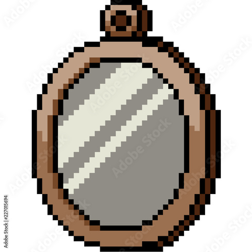 vector pixel art mirror hang