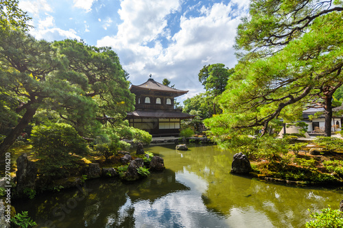 ginkakuji silver temple at kyoto higashiyama district, Japan photo