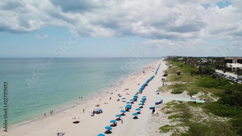 Delray Beach Sunny Day Aerial Drone 4k