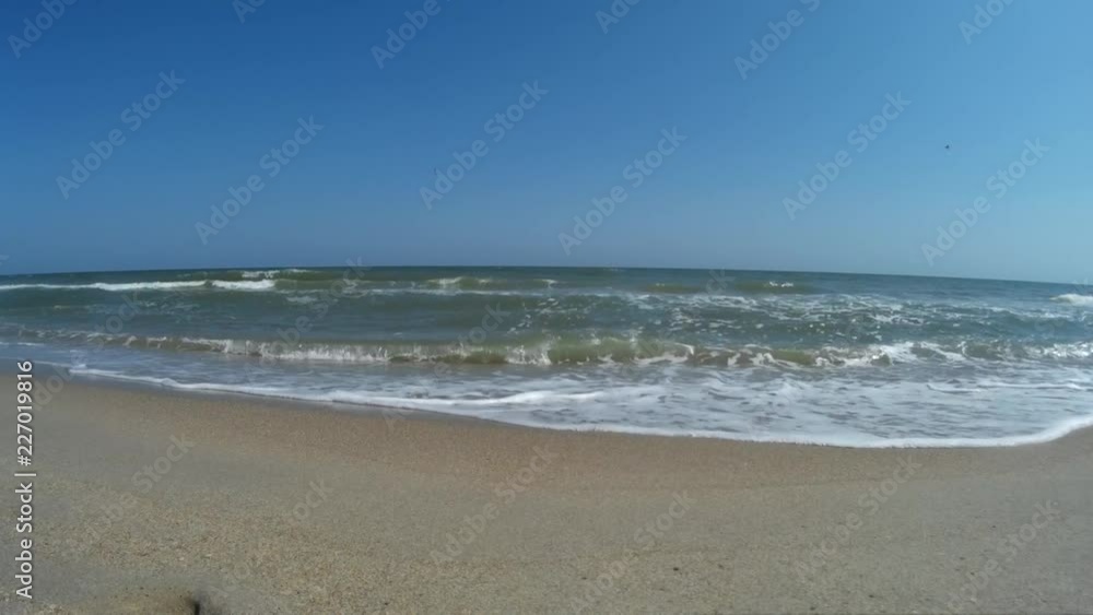 sea waves in shallow water onto black sea beach 2 sea waves in shallow water onto black sea beach 2