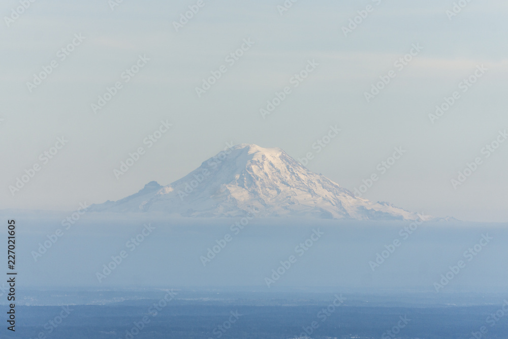 Distant view of Mount Rainier