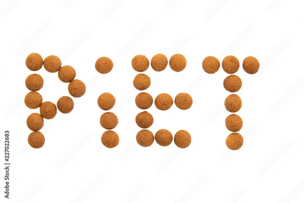 Piet written in Pepernoten Piet written in Pepernoten
