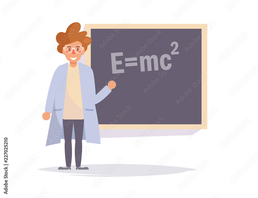 Scientist Vector. Cartoon. Isolated art on white background. Scientist Vector. Cartoon. Isolated art on white background.