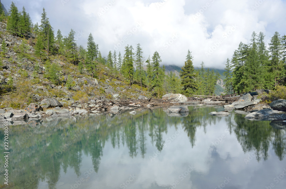 Big Shavlinskoe lake, Altai mountains, Russia Big Shavlinskoe lake, Altai mountains, Russia