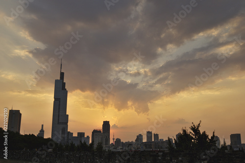Nanjing Cityscape during Sunset