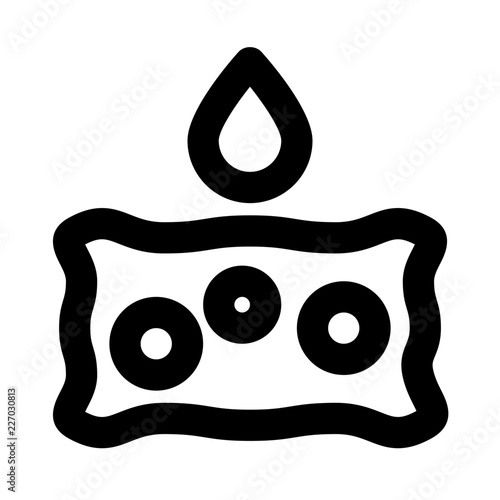 Absorb Absorbent Sponge Liquid vector icon