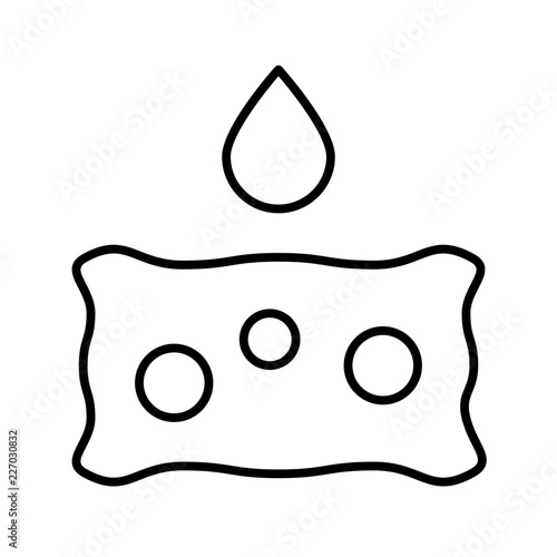 Absorb Absorbent Sponge Liquid vector icon