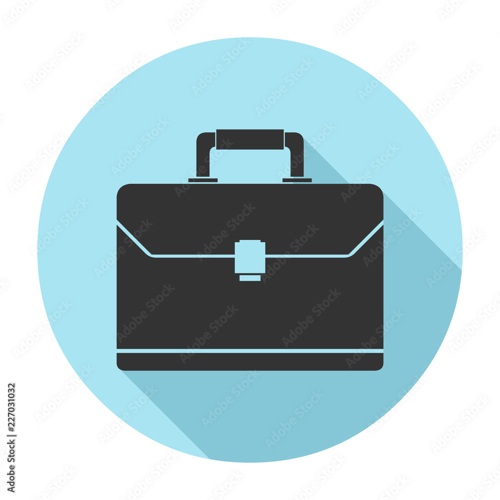 Vector Briefcase Business Silhouette Icon Illustration. Vector Briefcase Business Silhouette Icon Illustration.