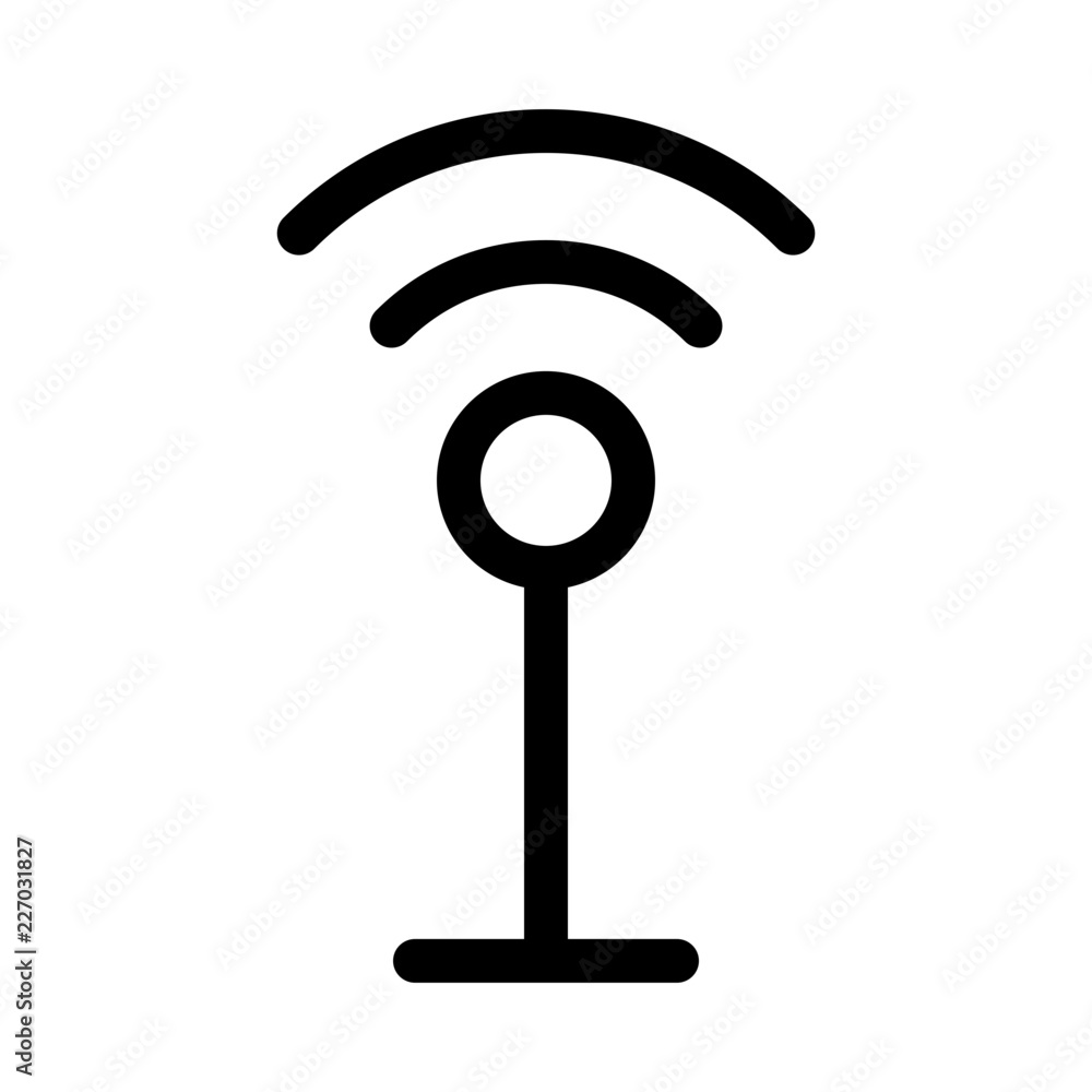 Antenna Media Multimedia Electronics Hardware vector icon Antenna Media Multimedia Electronics Hardware vector icon