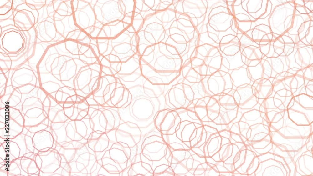Abstract backdrop animation with moving round red shapes on white background. Abstract backdrop animation with moving round red shapes on white background.