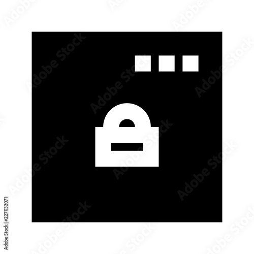 App Lock Security Protect Protection Secure vector icon