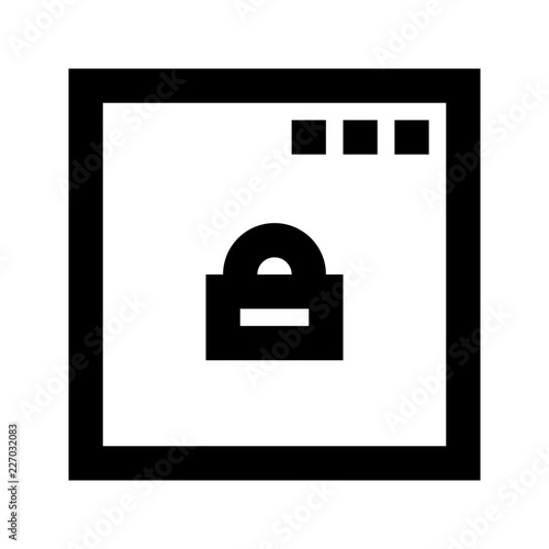 App Lock Security Protect Protection Secure vector icon