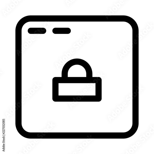App Lock Security Protect Protection Secure vector icon