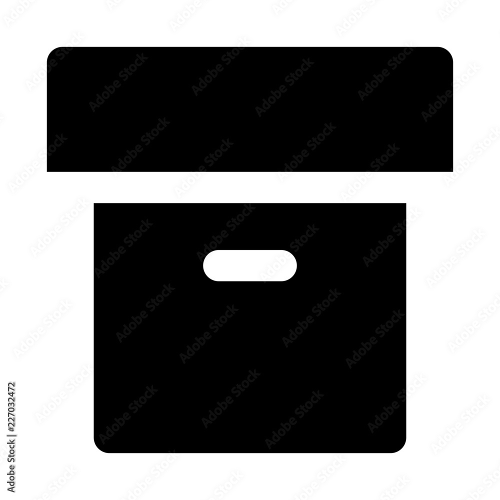 Archive Office Box Business Storage vector icon Archive Office Box Business Storage vector icon