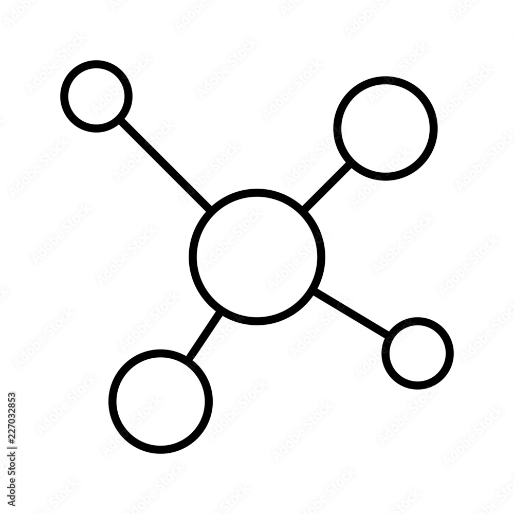 Atomizing Nuclear Atomic Core Connect vector icon Atomizing Nuclear Atomic Core Connect vector icon