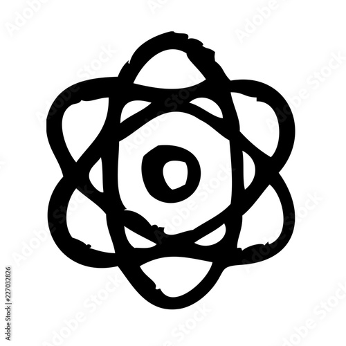Atom Physics Education School Learning Creation Culture vector icon