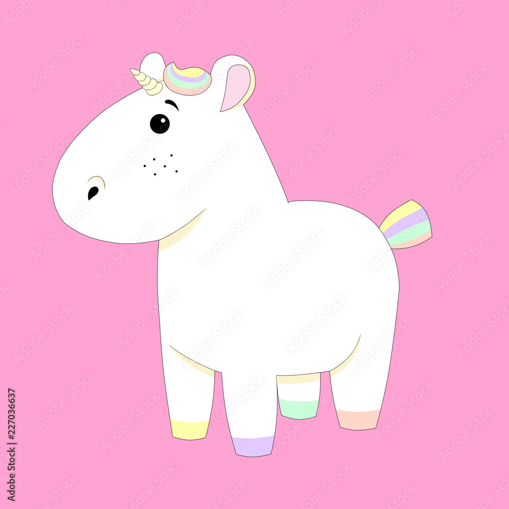 Fototapeta premium Cute Magic Unicorn