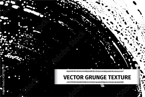 Grunge vector texture of spilled sauce or smeared black paint