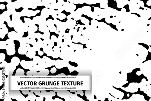 Grunge vector texture of spilled sauce or smeared black paint